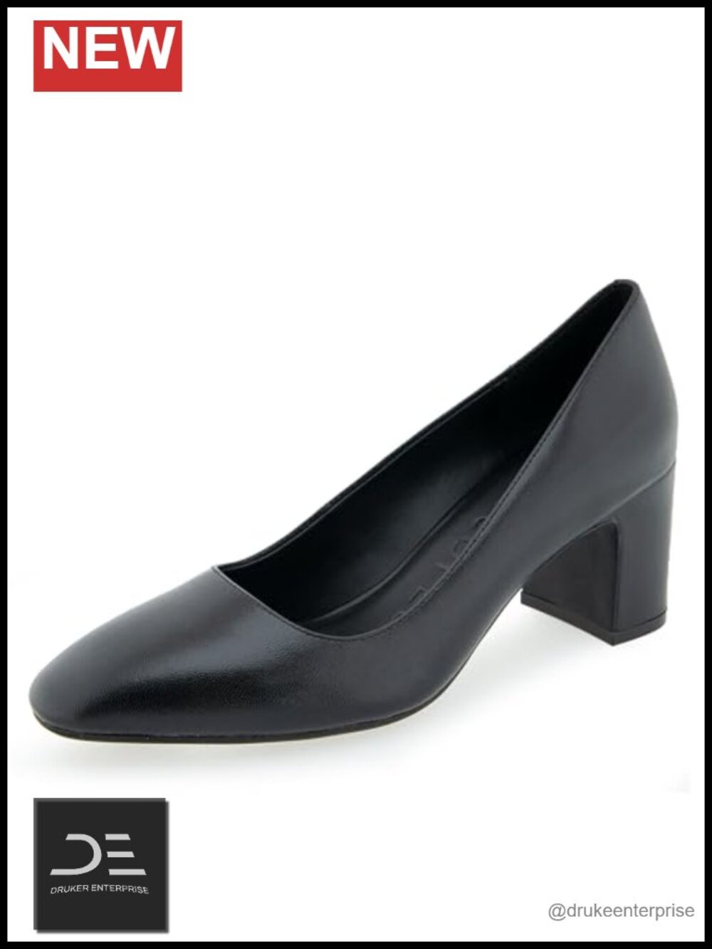 Aerosoles Minetta Pumps - Block Heel, Almond Toe, Cushioned Insole